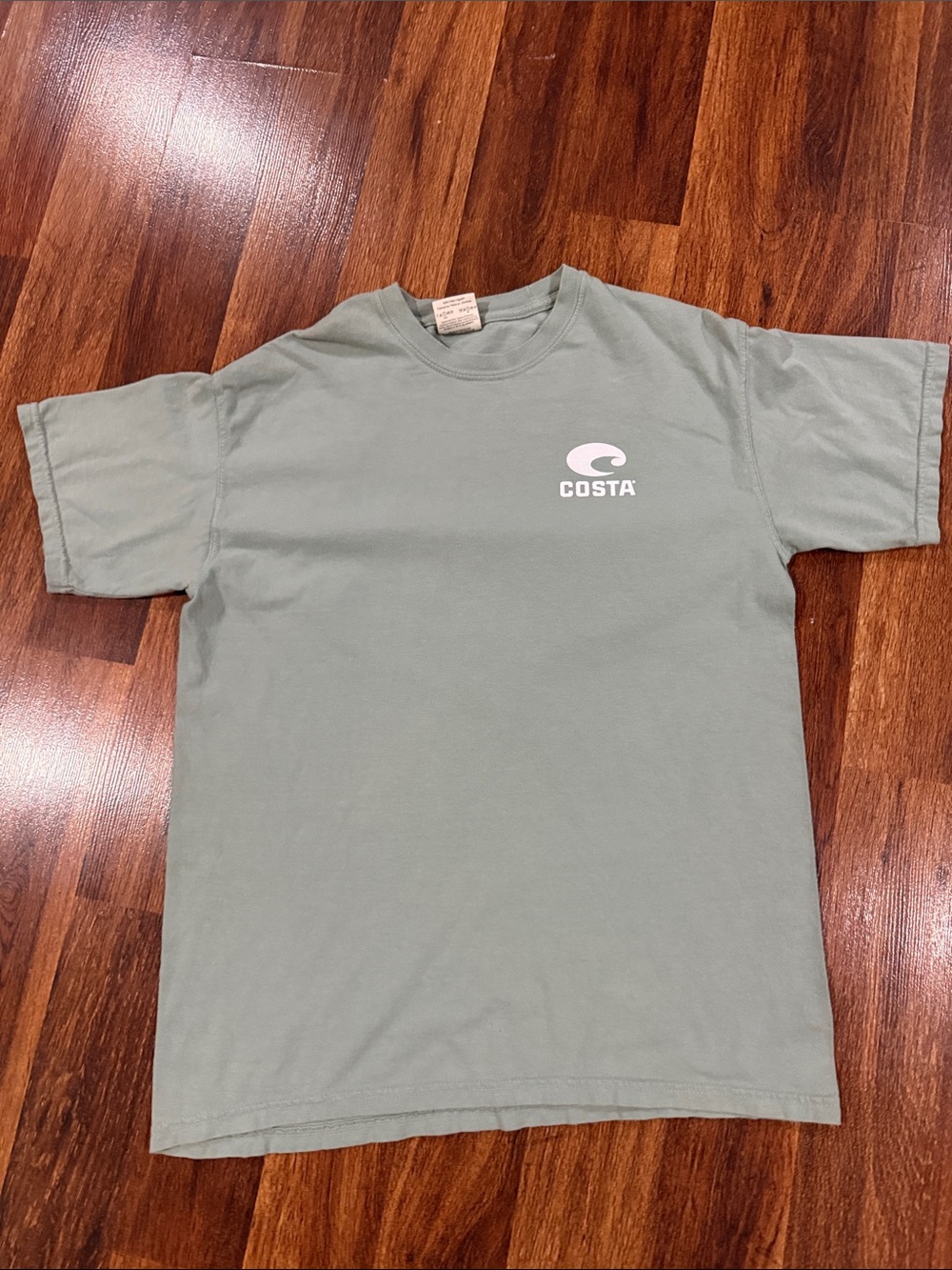 Costa Sage Green Short Sleeve Logo Tee